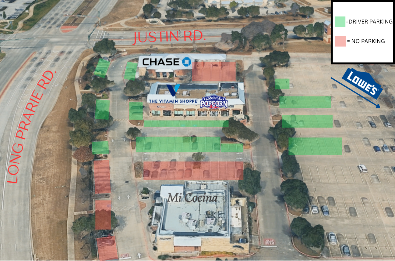 parking map for this event