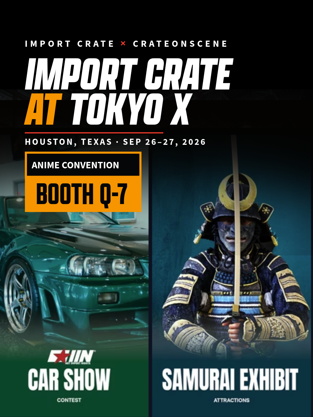 Import Crate at Tokyo X 2026 — Booth Q-7