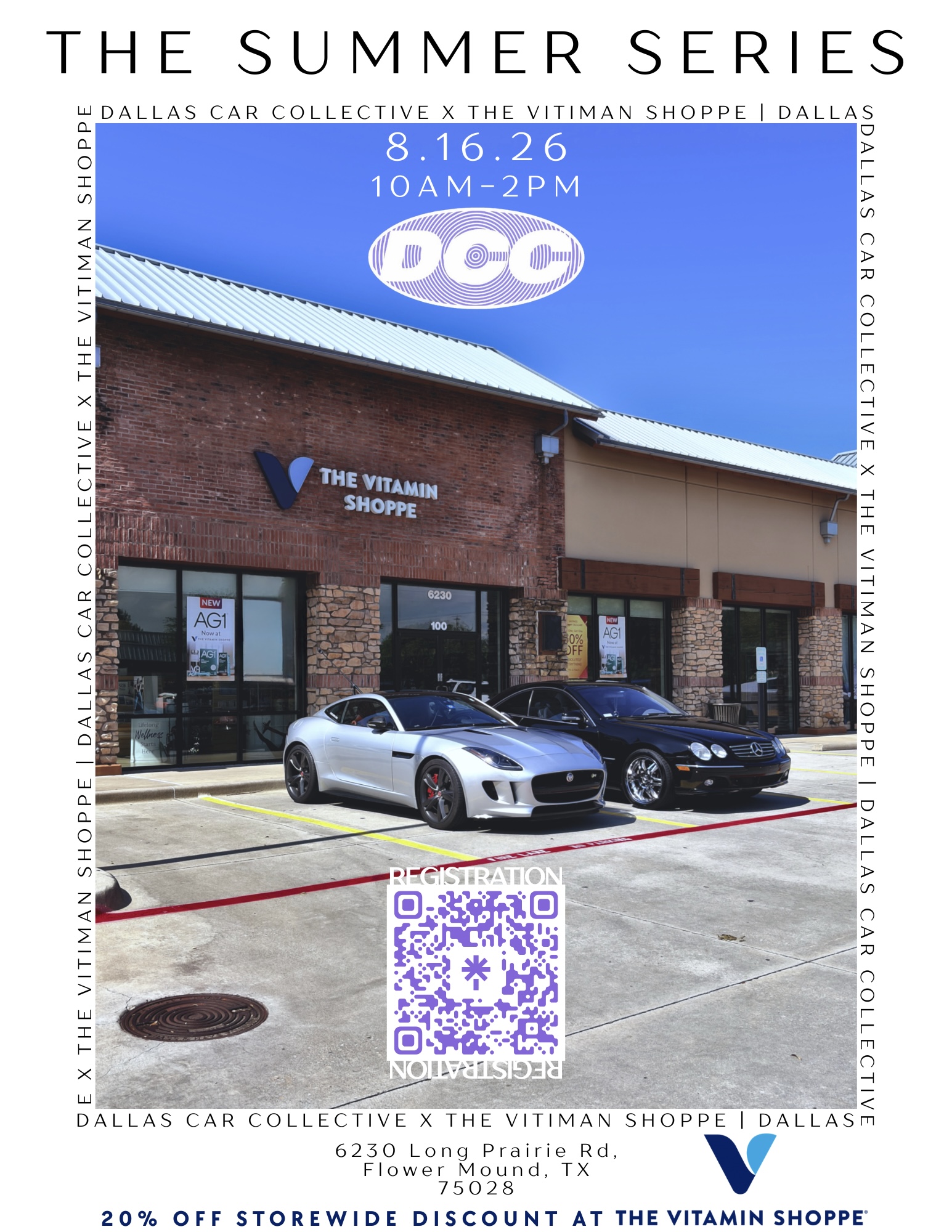 Dallas Car Collective x The Vitamin Shoppe: 8/16 The Summer Series