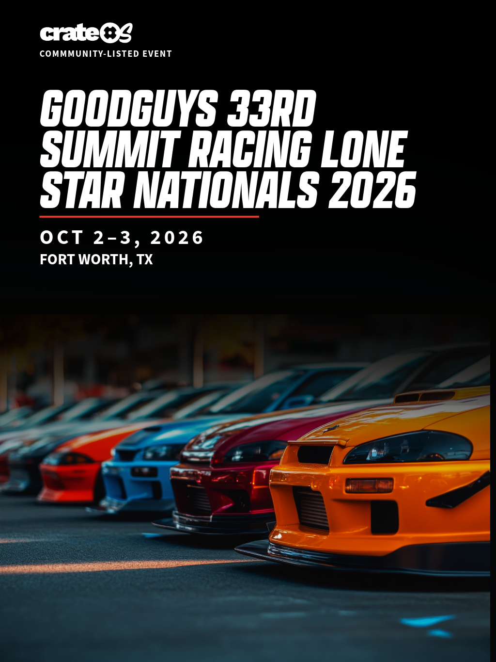 Goodguys 33rd Summit Racing Lone Star Nationals 2026